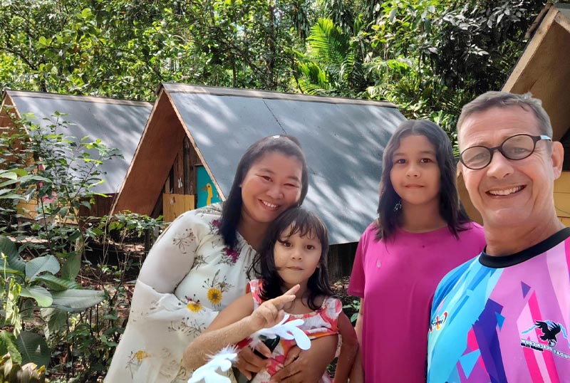 Traditional Rungus House or Nature